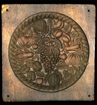 The original wooden Franconian Bakery Fruits and Nuts Mold that our replica was produced from. 